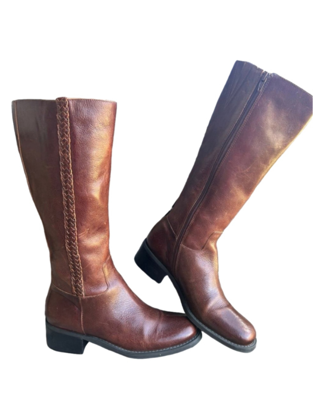 Nicole Made in Brazil Leather Boots Size 7M